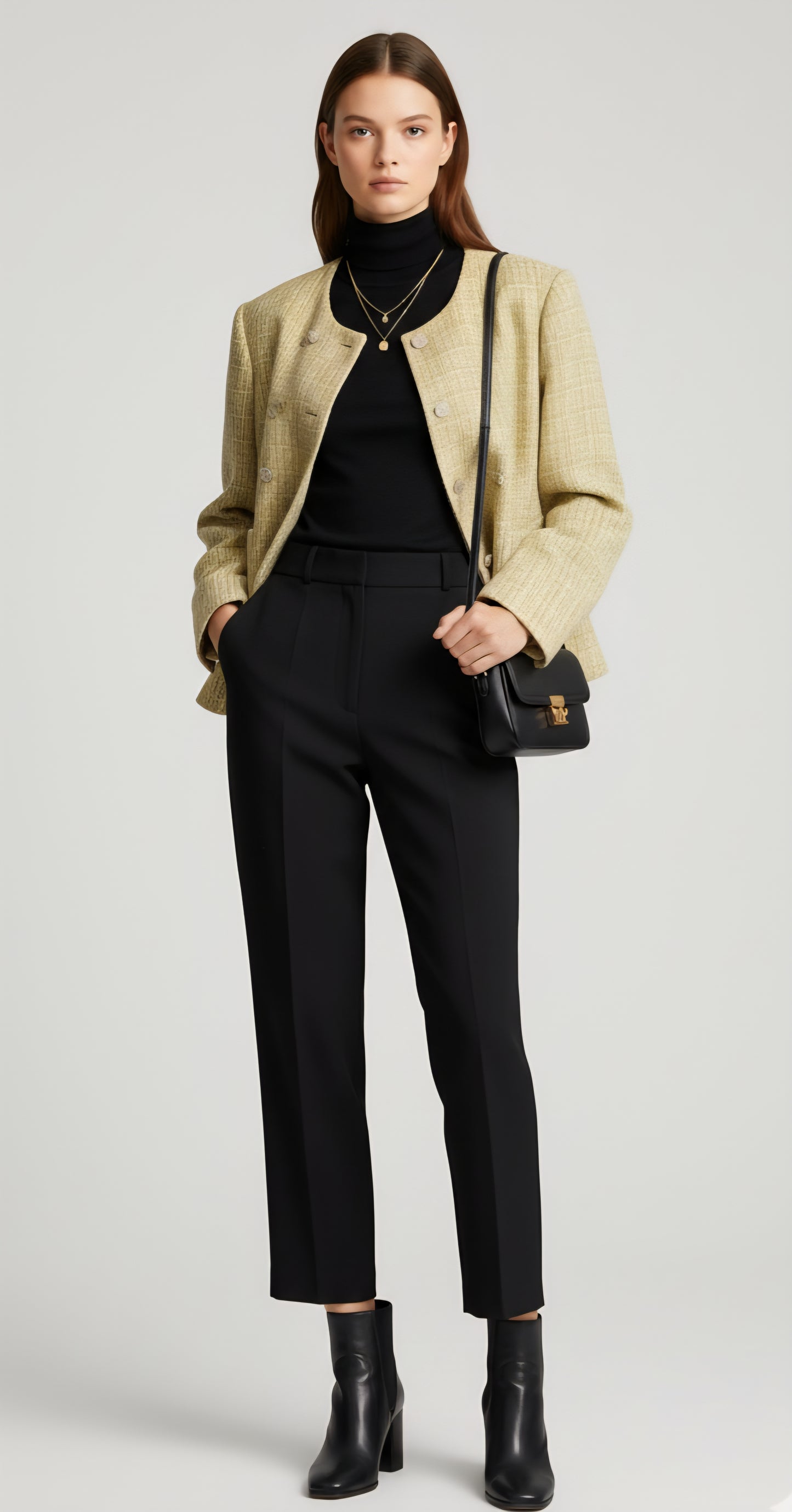 Veste Tweed Jaune Molly Bracken - Seconde Main