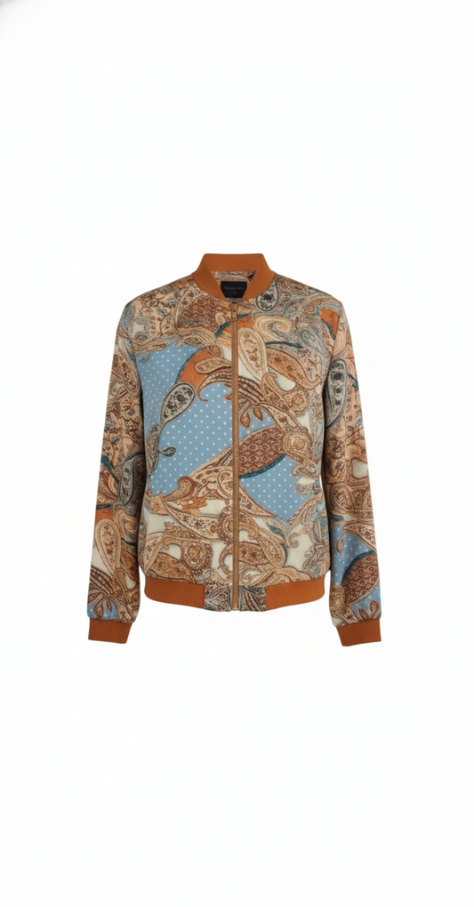 Veste Bomber Imprimé Cachemire - FREDA Paris