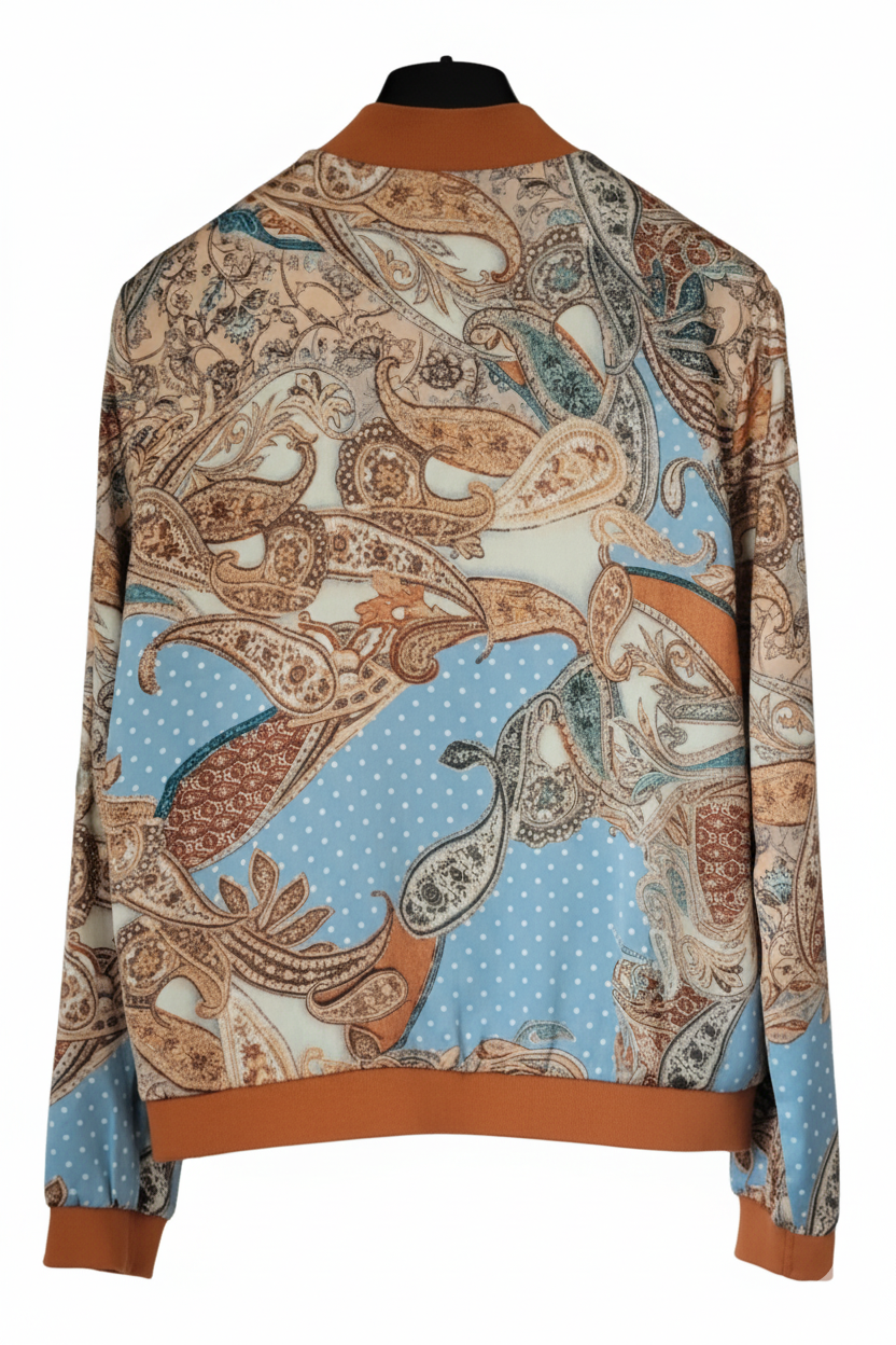 Veste Bomber Imprimé Cachemire - FREDA Paris