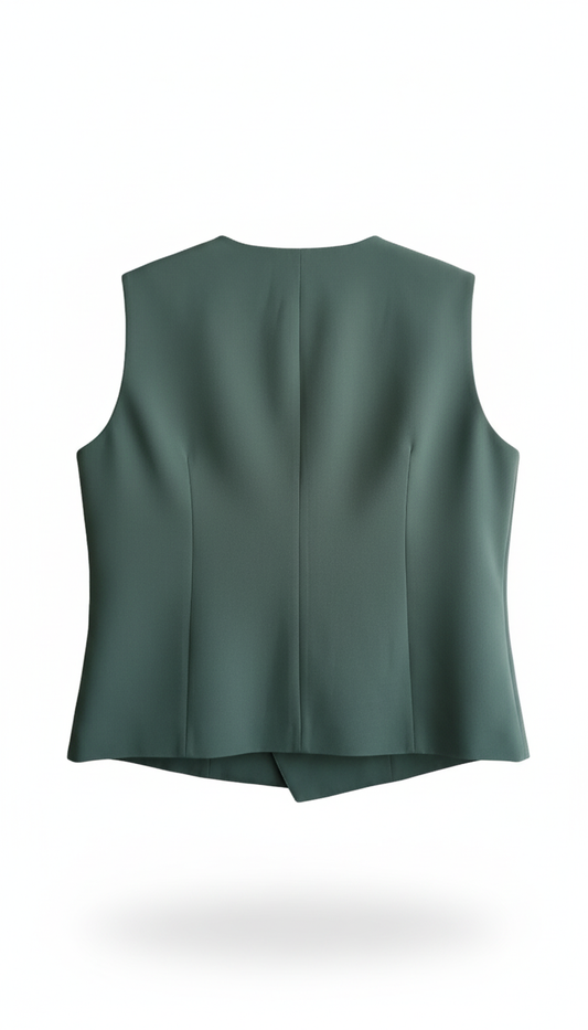 Gilet Blazer Vert Sapin Hippocampe Paris