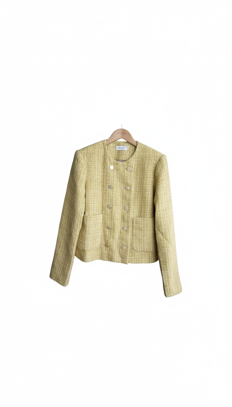 Veste Tweed Jaune Molly Bracken - Seconde Main