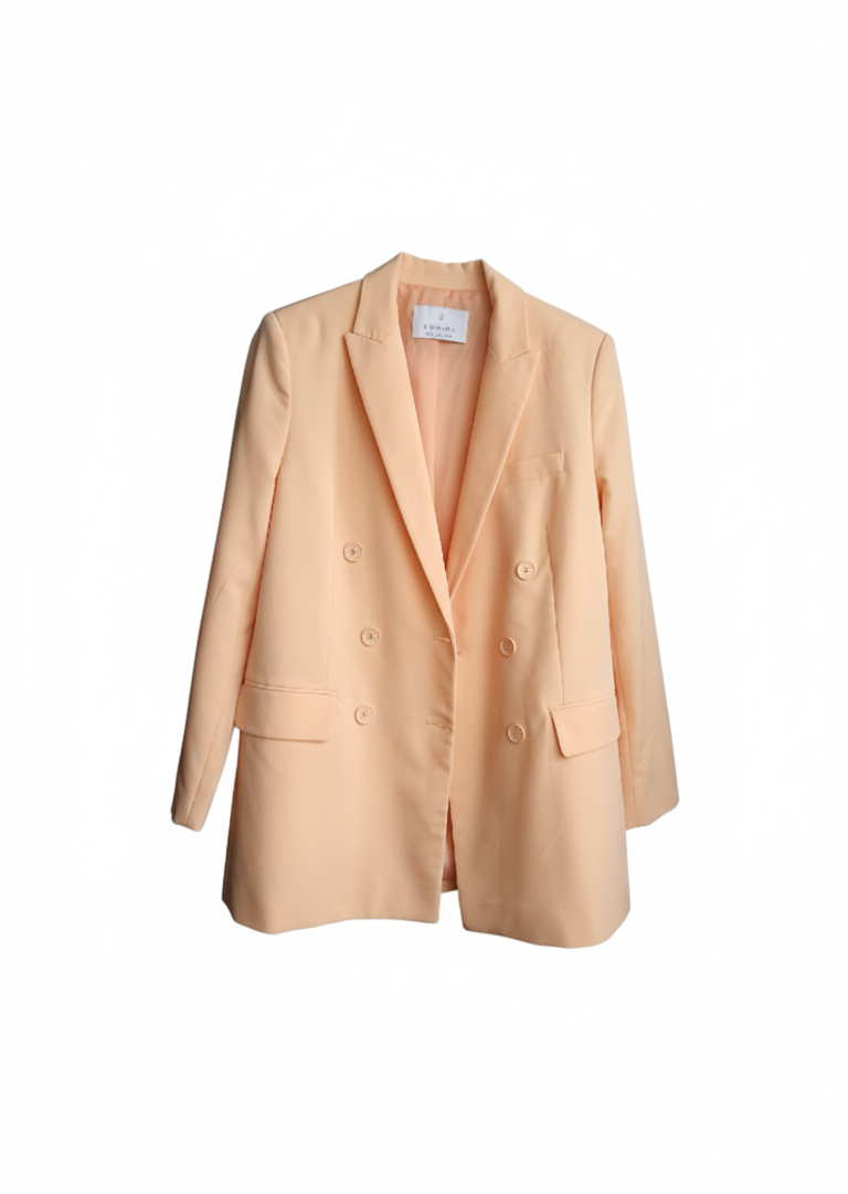 Veste Blazer Longue Pêche - Stradivarius