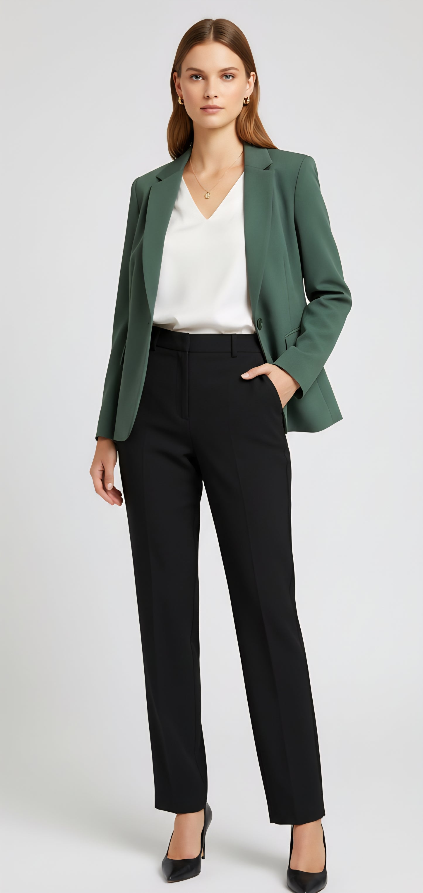 Veste Blazer Vert Sapin - Hippocampe Paris