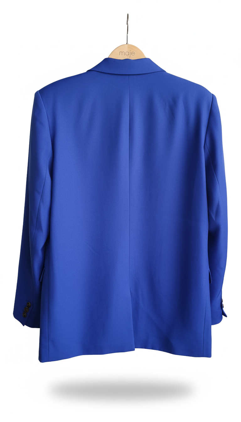Veste Blazer Oversize Bleu Électrique - K-Nad Paris