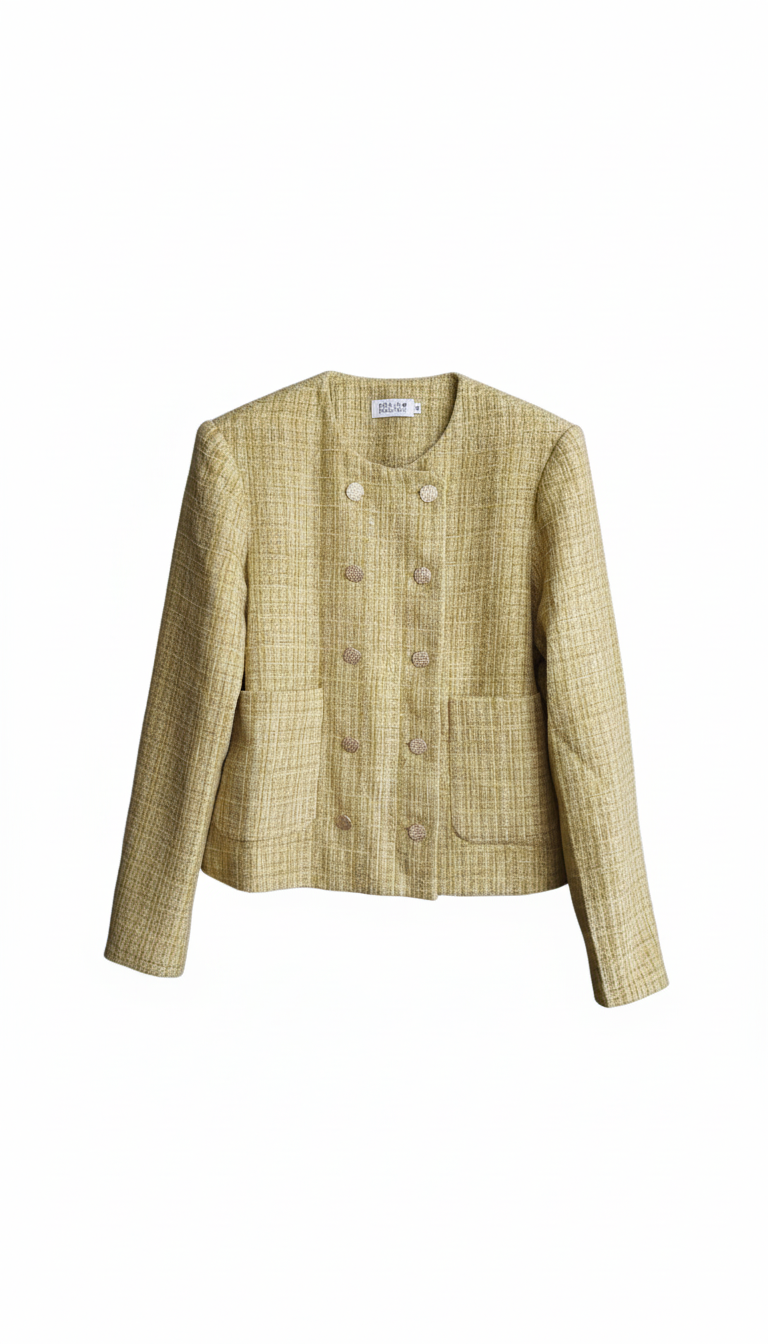 Veste Tweed Jaune Molly Bracken - Seconde Main