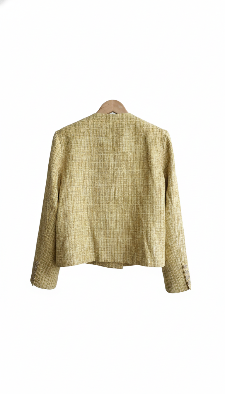 Veste Tweed Jaune Molly Bracken - Seconde Main