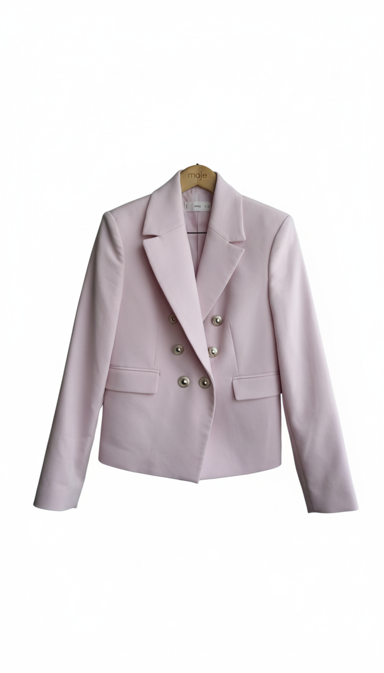 Veste blazer rose pâle - seconde main