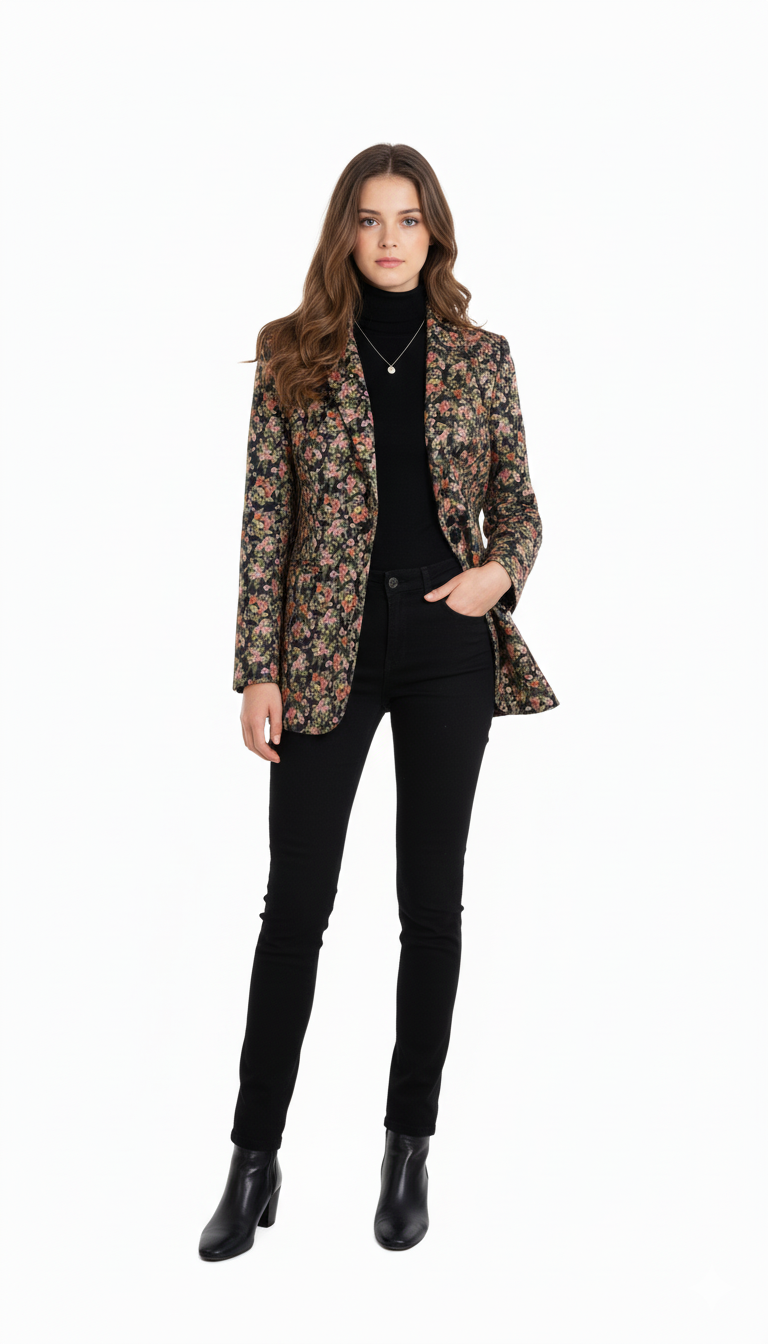 Veste Fleurie Mango - Seconde Main