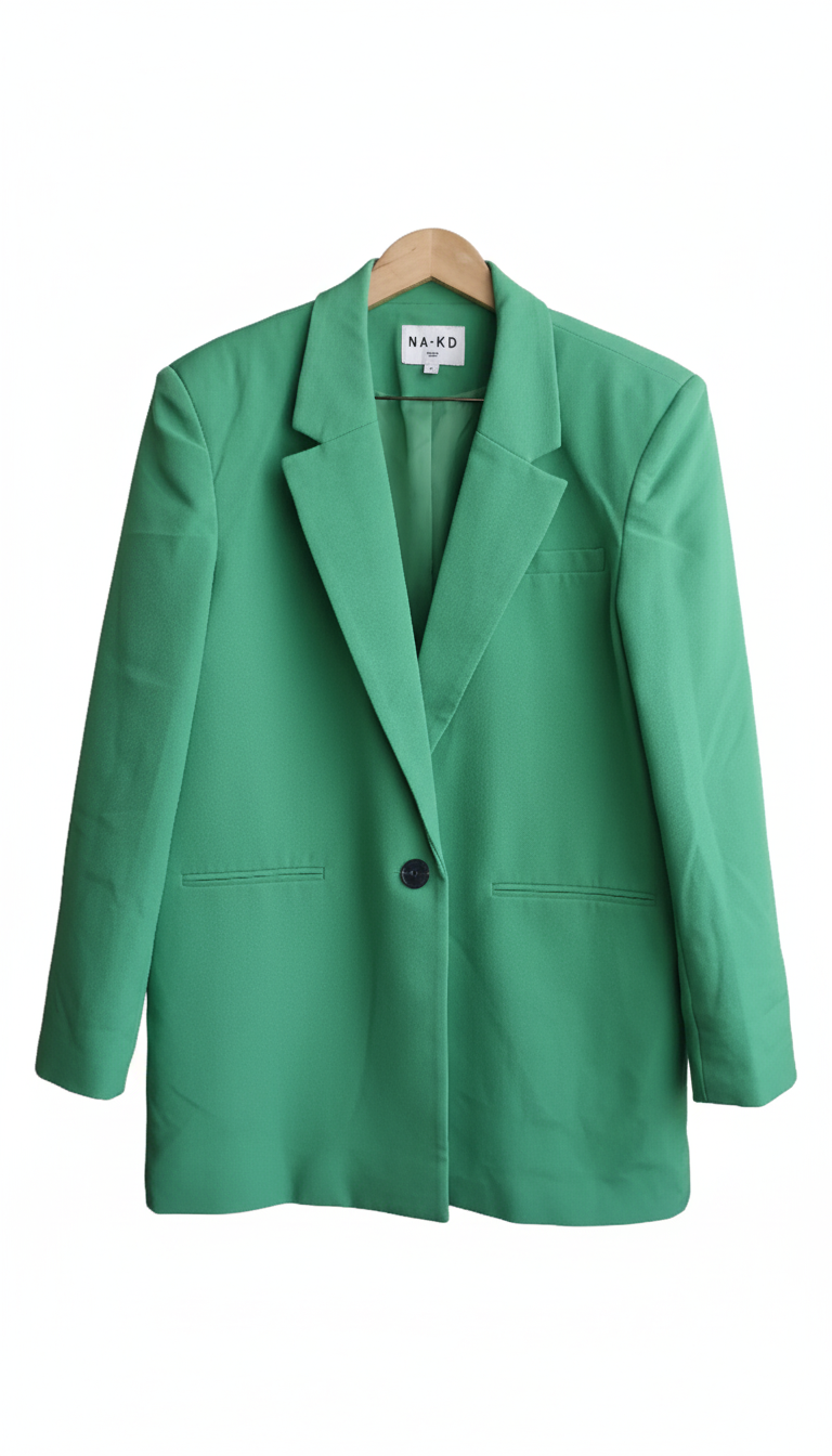 Veste Blazer Oversize Vert Émeraude - NA-KD