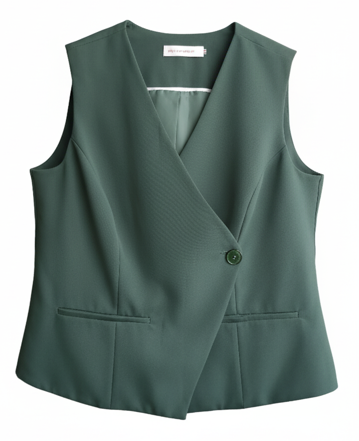 Gilet Blazer Vert Sapin Hippocampe Paris
