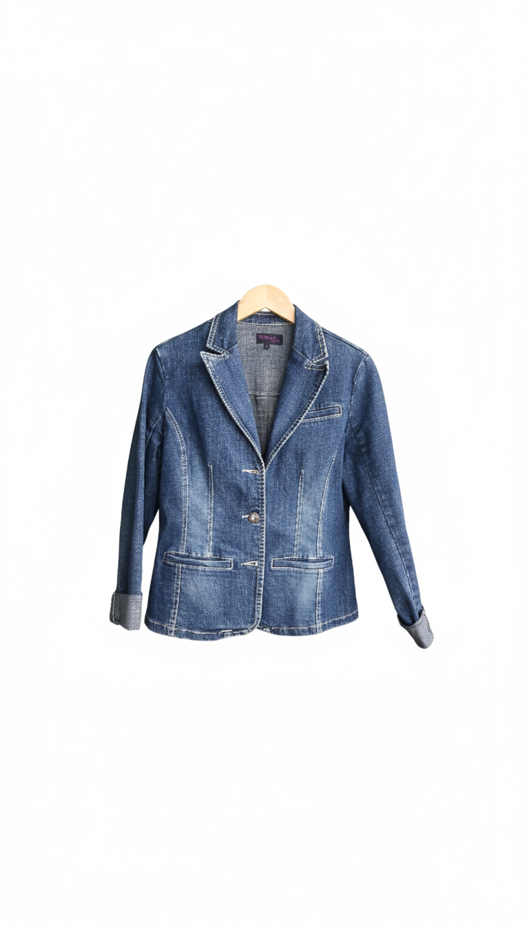 Veste en Jean Cintrée -