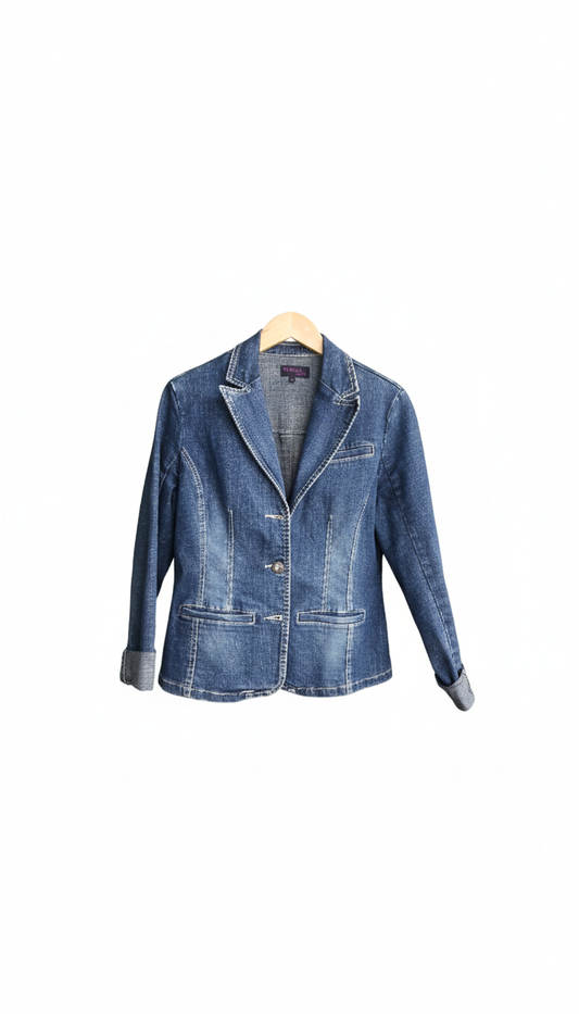 Veste en Jean Cintrée -